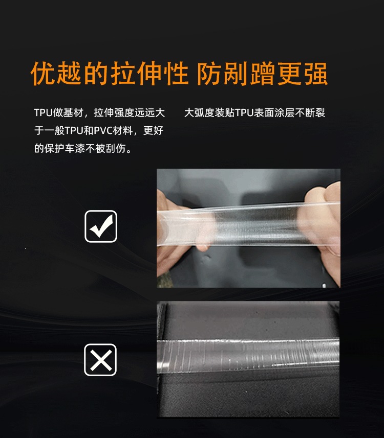 TPU car wrap film, high-gloss transparent film, PPF paint protection film for cars, full-body car wrap, scratch-resistant, anti-corrosion, matte finish