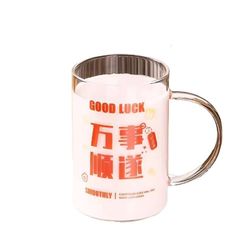 杯子耐高温办公室把手杯超大容量玻璃杯宿舍1L喝水杯高硼硅吸管杯|undefined