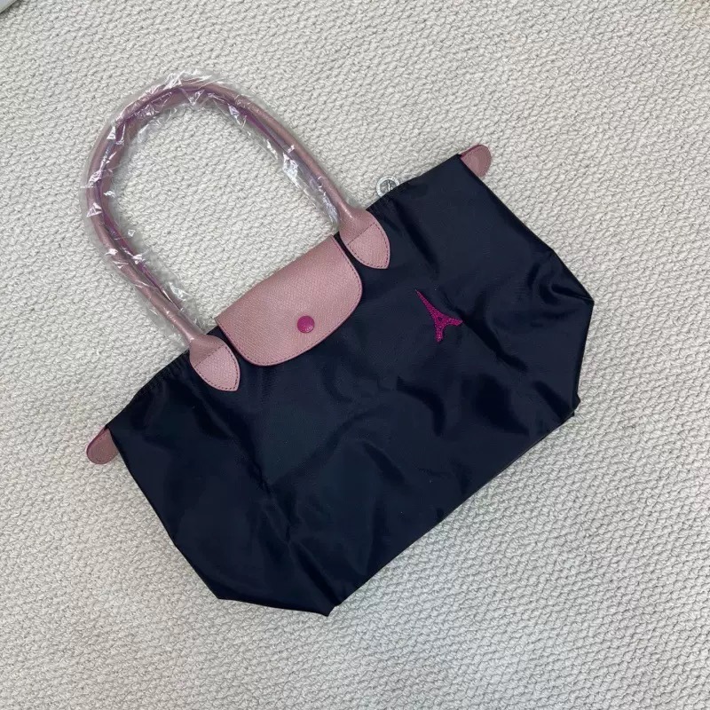 高品質の新しい限定版パリタワー刺繍トートバッグレディースハンドバッグ大中型餃子バッグ|undefined