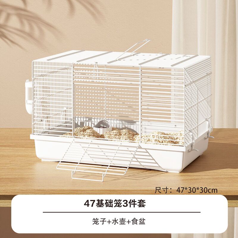 仓鼠笼子金丝熊专用双层便宜套餐别墅超大豪华实木熊窝用品47基础|undefined