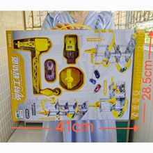 男孩工程车轨道停车场玩具弹射小汽车多层停车大厦玩具培训班礼品