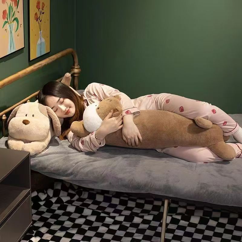 长条狗狗可爱枕头睡觉女生侧睡夹腿娃娃玩偶床上毛绒玩具生日礼物|undefined