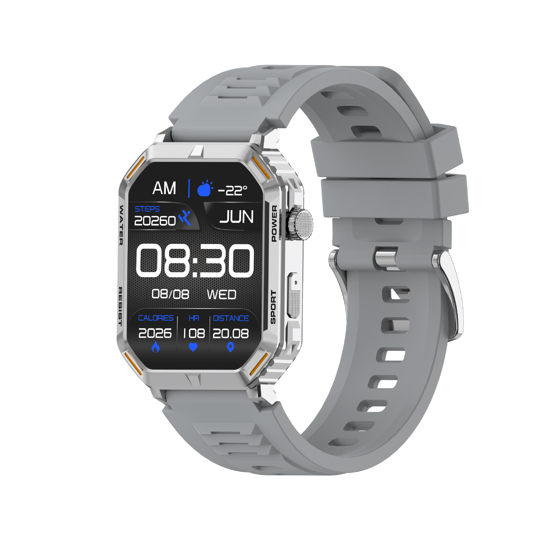 G106 Smartwatch 1,96 Zoll Outdoor Tri-Wind Motion Bluetooth_voghion.com