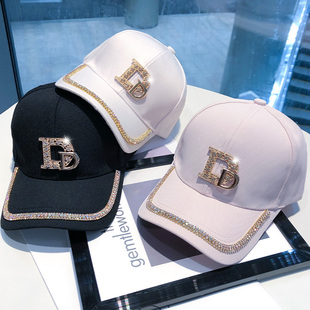 Popular Spring and Autumn Korean version of sunscreen face small net red rhinestone baseball cap for children summer new cap sun hat