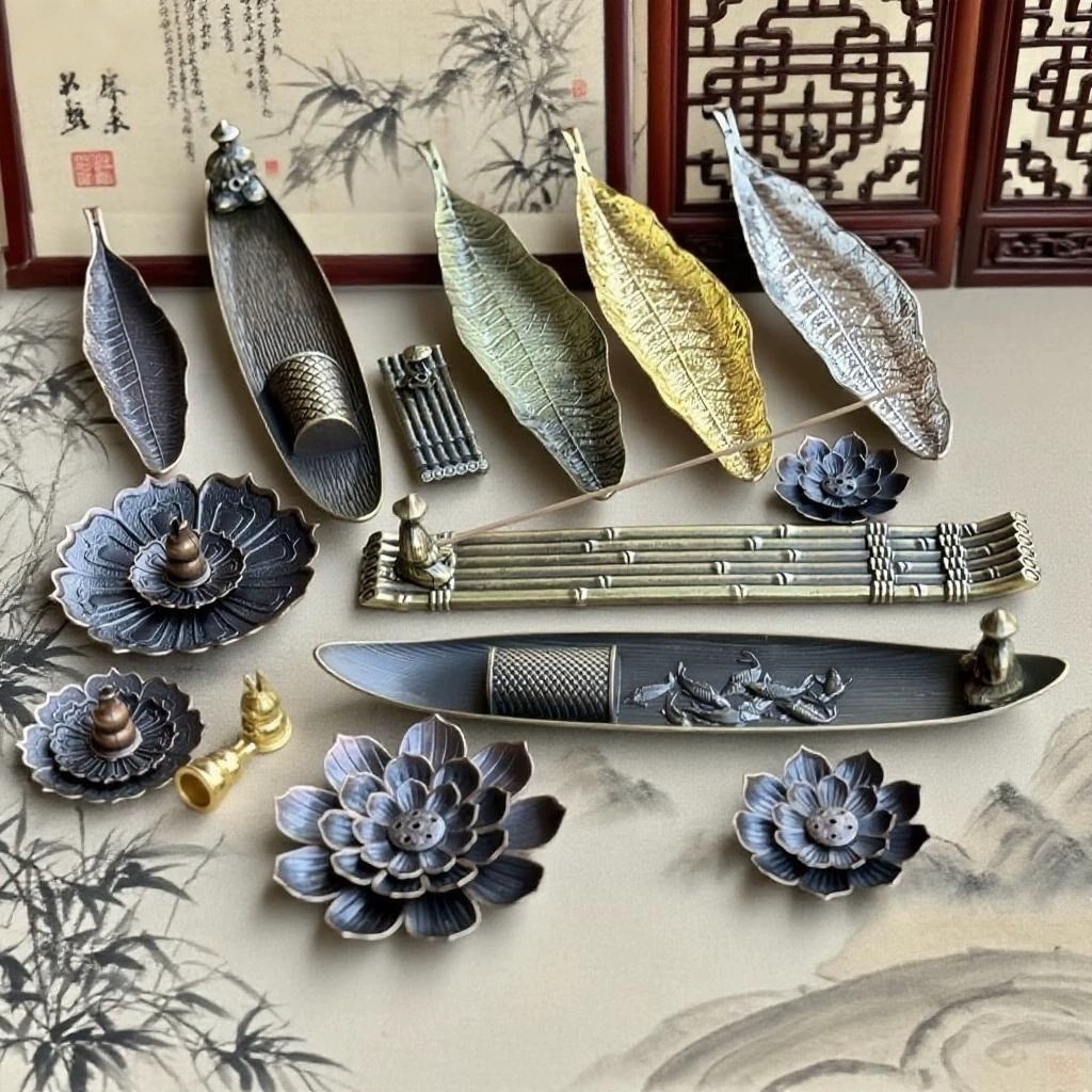 Креативная подставка для благовоний в стиле рыбака для благовоний в палочках, спиралей и лепестков, винтажная подставка для благовоний в стиле Дзен, украшение для дома.