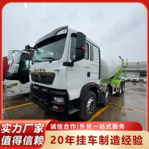 Cross-Border Sale of Howo Concrete Mixer Trucks, 12-Cubic-Meter Cement Mixing Transport Vehicles, Concrete Mixing Tanks