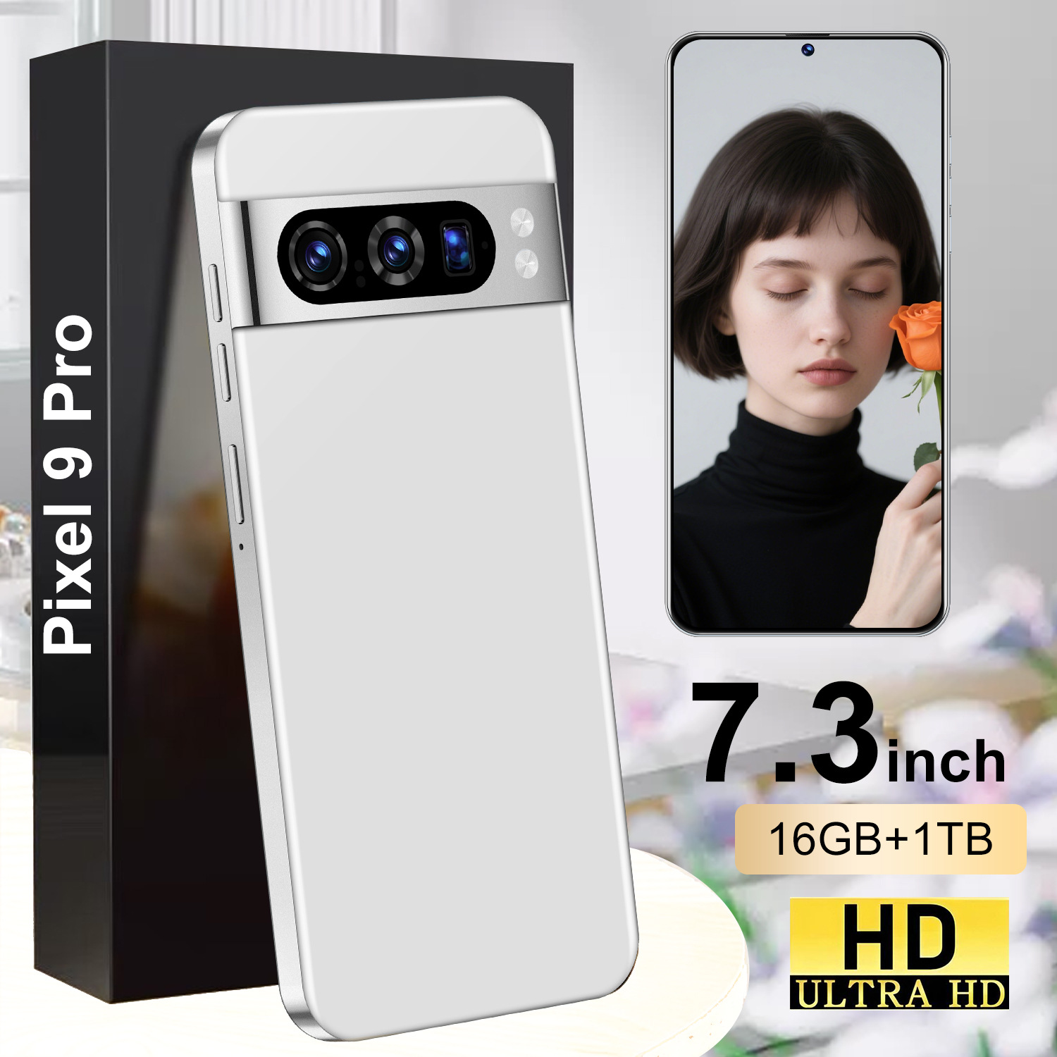 Hot-Selling Mobile Phone Pixel9 Pro Android Phone 7.3 Large Screen 16+1t Smartphone Can Be Shipped on Behalf of Others