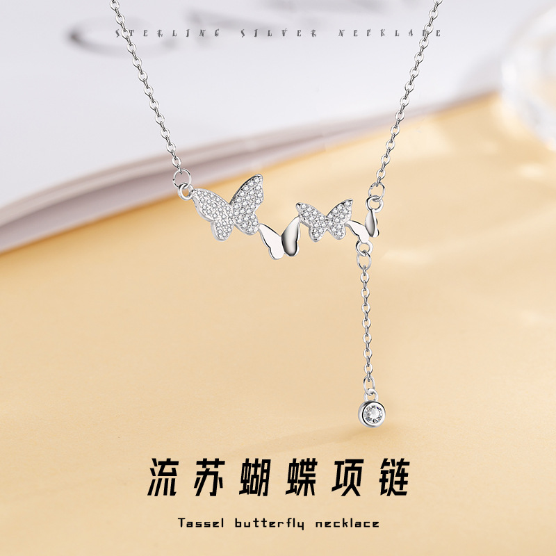 Brand summer small necklace with tassels