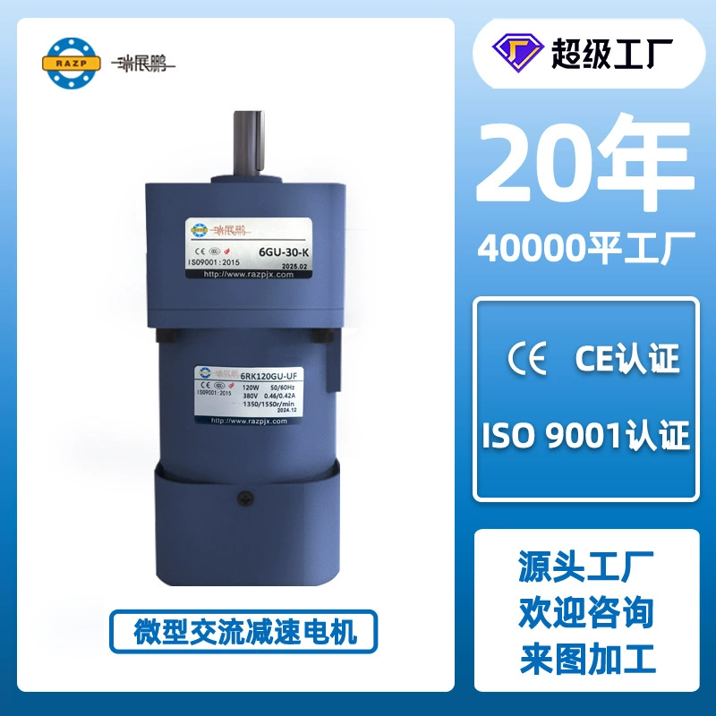 Миниатюрный редуктор 6W-370W редуктор однофазный 220V трехфазный 380 прецизионный асинхронный двигатель