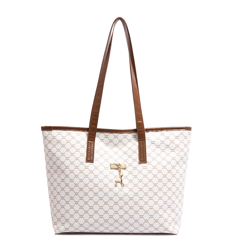 Bolsa de hombro de viaje retro de gran capacidad bolsa de mujer primavera 2025 moda color contrastante empalme brazaleta