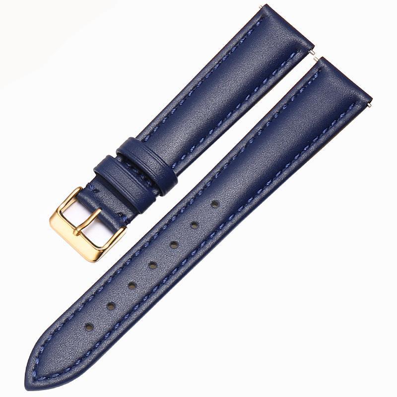 Pulseras de cuero ultra suaves de mujer botón blanco rojo cabeza de cuero de vaca hombre 12 14 16 18 19 20mm