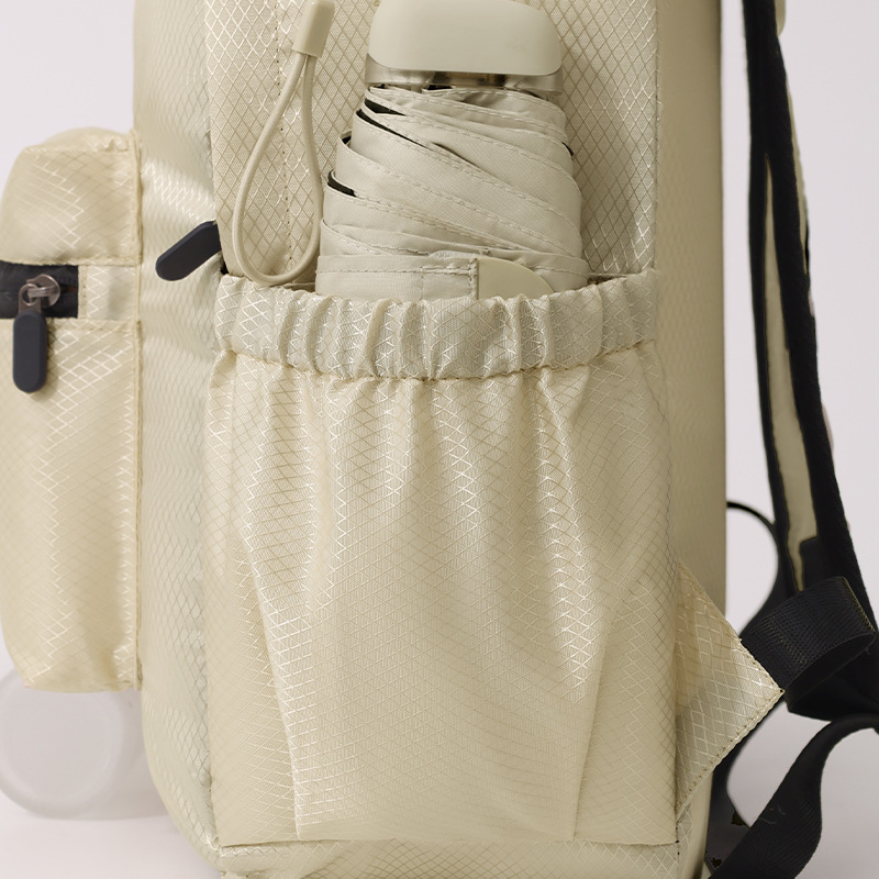 Runhui nueva mochila a cuadros de diamantes mochila plegable viaje ligero estudiante mochila mochila hombro femenino