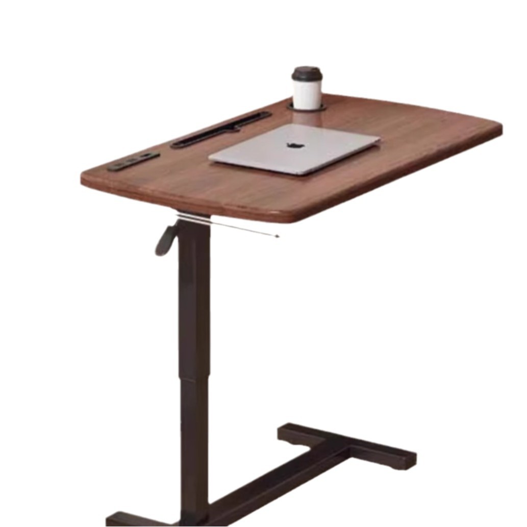 Mesa de computadora elevadora móvil, sofá doméstico, escritorio plegable pequeño para varios dormitorios, mesa de estudio al lado de la cama neumática