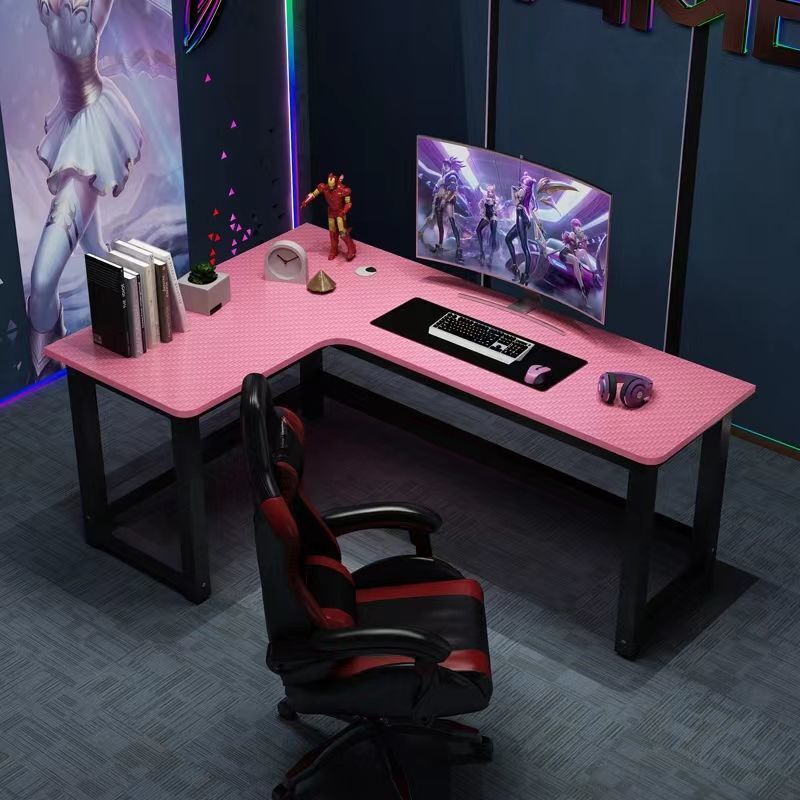 [611 people's collection] corner electric competition table double computer table desktop home desk bookshelf integrated learning office