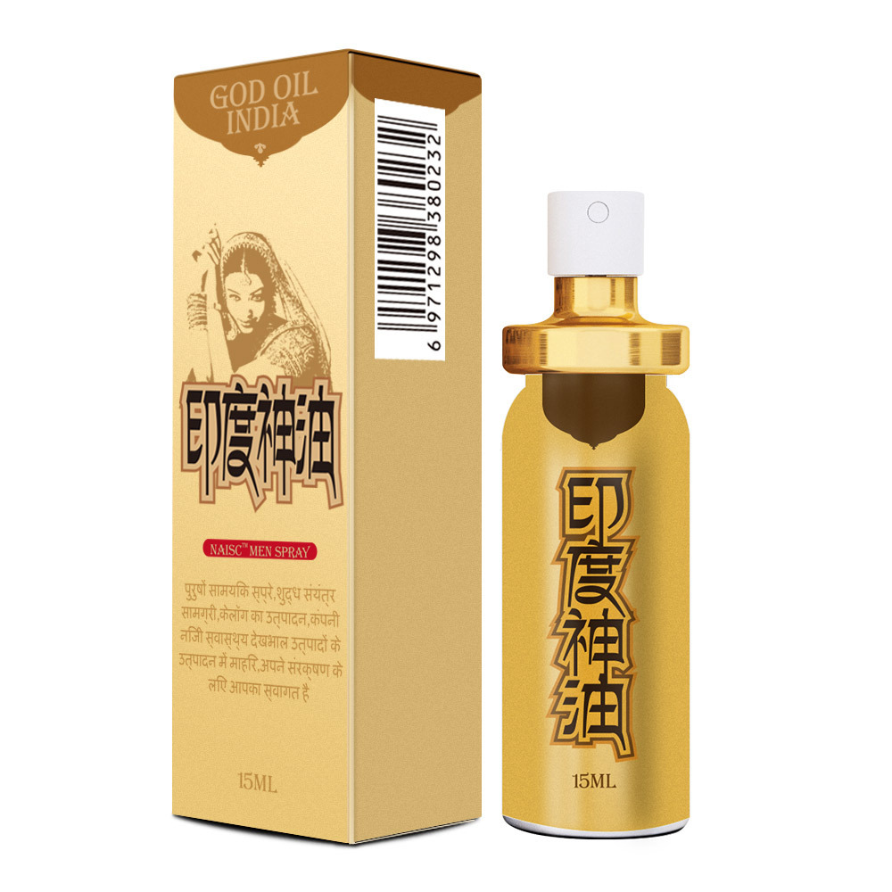 Naishi India Essential Spray Retardador para Hombres 15ml spray duradero para Hombres productos de salud, artículos sexuales
