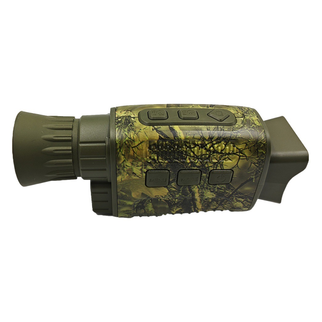 Telescopio monocular infrarrojo de visión nocturna 4K ligero, en stock, con cámara y grabación de alta definición.