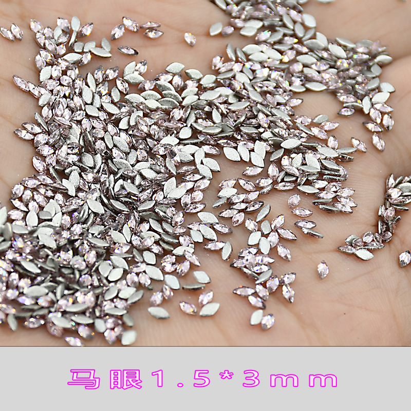 5A 라이트 핑크 지르콘 후작 1.5*3.5mm 4*