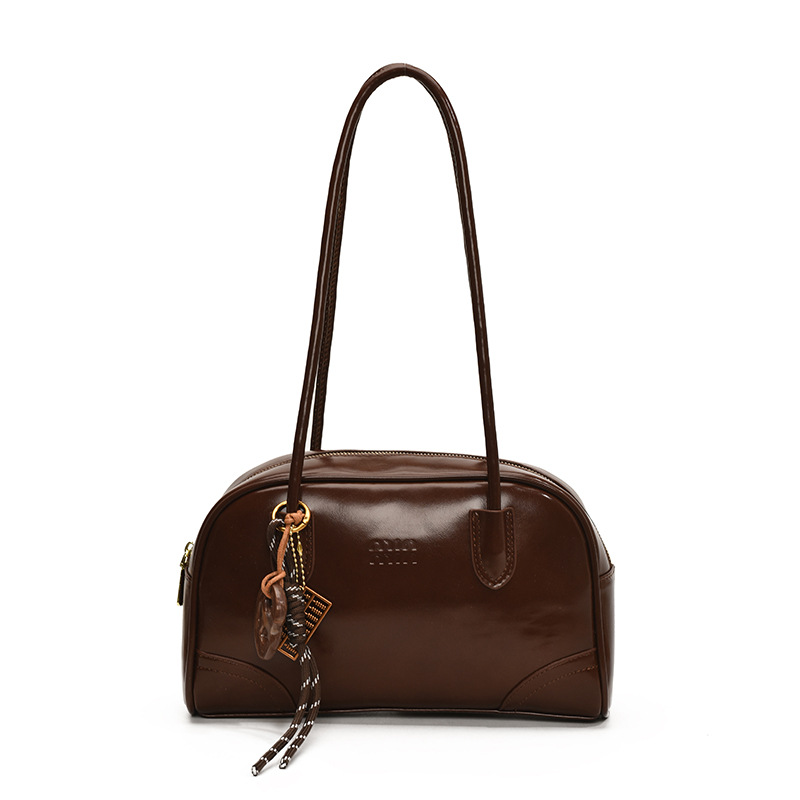 Transfronterizos de alto nivel bolsos portátiles de Boston mujeres otoño / invierno 2025 nueva moda bolsos axilales de gran capacidad bolsos de hombro