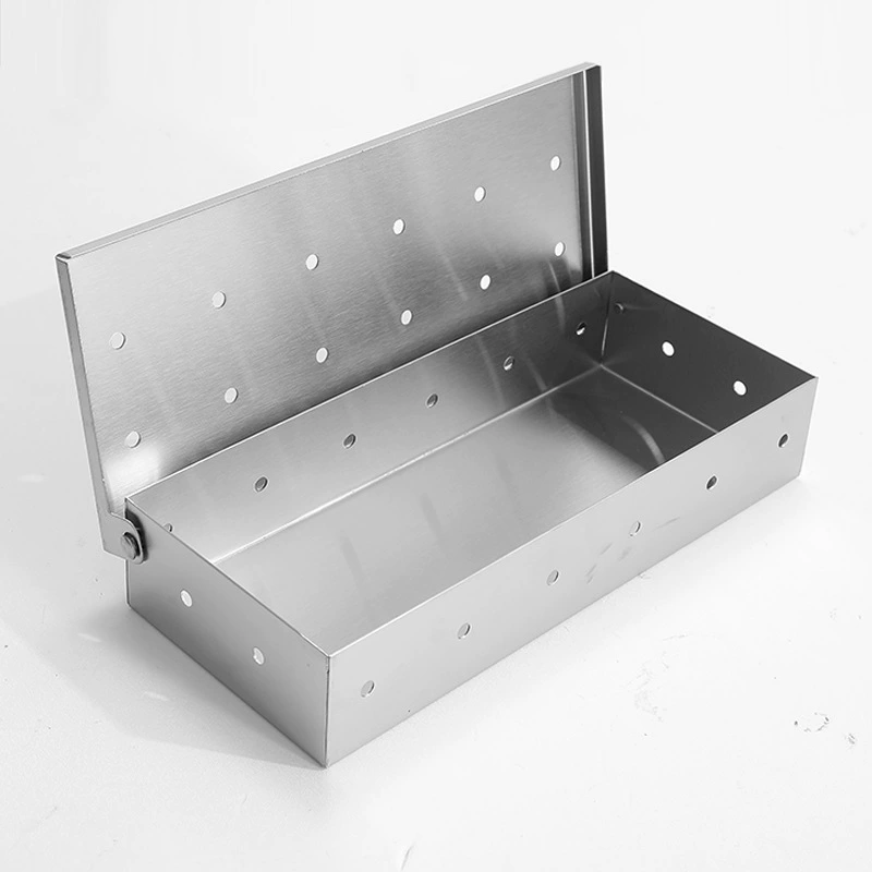 Копченая коробка Открытый инструмент для барбекю из нержавеющей стали портативный кемпинг BBQ фруктовое дерево специальная коробка для подогрева