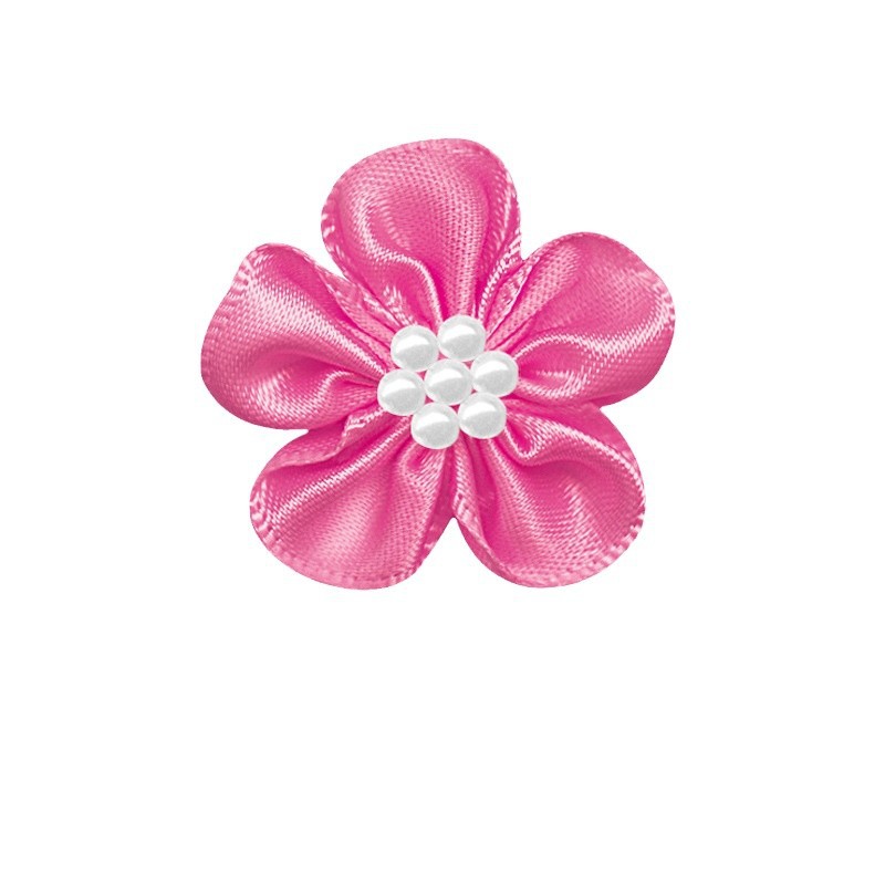 Yao Ming cinta de poliéster DIY pequeña flor ropa interior decoración hecha a mano cinta flor horquilla Decoración Accesorios