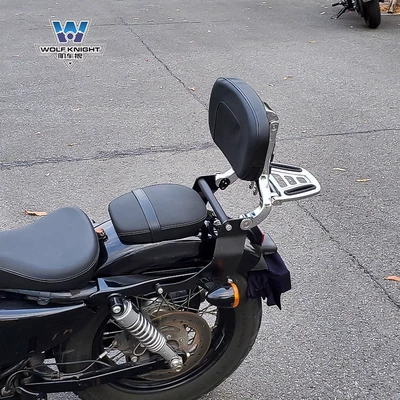 folding backrest adjustable backrest – Motorcycle tail