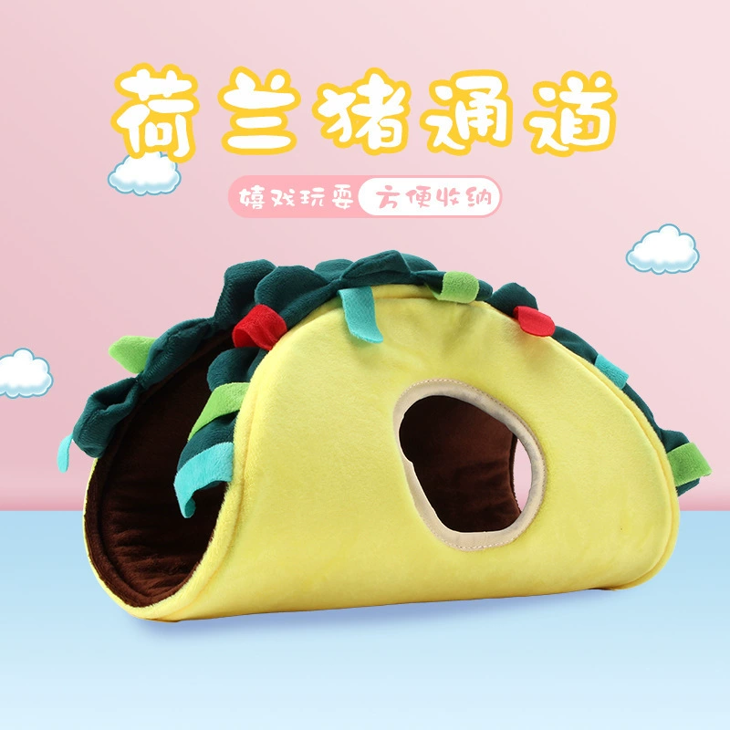 Маленький питомец дрель канал золотой медведь хомяк тоннель игрушка медовый мешок курган свинка свинка свинка шиншот мини-ежик хлопковое гнездо