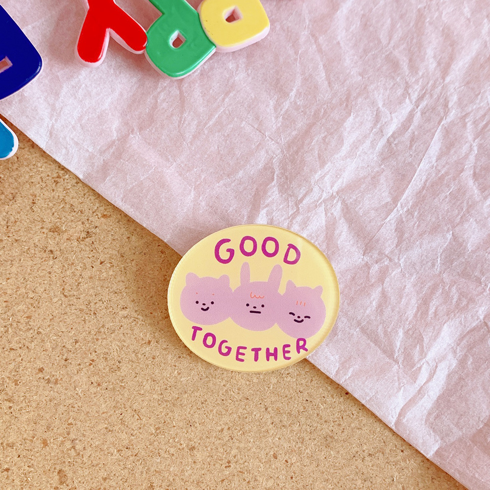 Tengyi ins viento lindo de dibujos animados acrílico cachorro broche insignia al por mayor ropa bolso colgante joyería pin