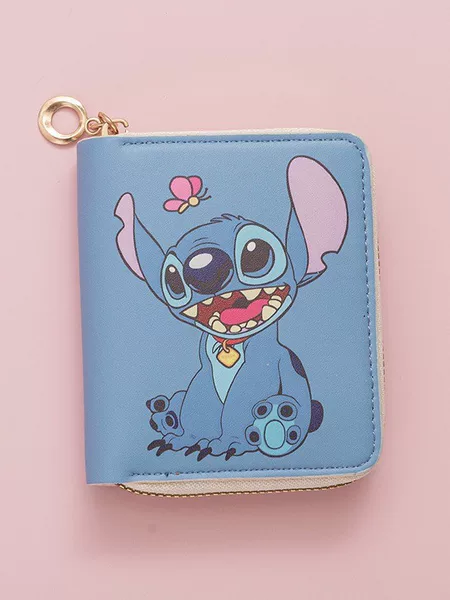Seasonal New Stylish Star Dailou Fashion Wallet Short Zipper Printed Cartoon Mini Coin Purse Card Bag