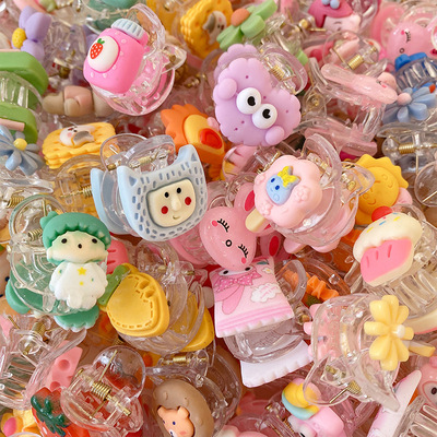 抖音款儿童水果抓夹女童发夹刘海夹可爱宝宝发卡夹子小号花朵头饰