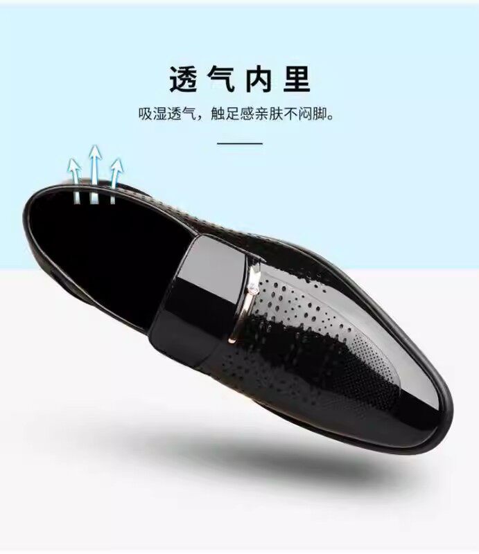 Dép sandal nam bít mũi da PU thoáng khí phong cách công sở — 2119 lỗ màu nâu, 2119 lỗ màu đen chi tiết 5