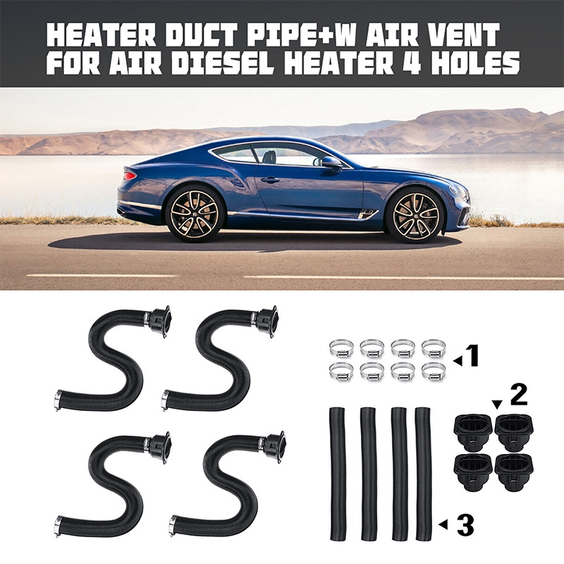 空气柴油停车加热器用带排气口的4x42mm加热器导管出风管道
