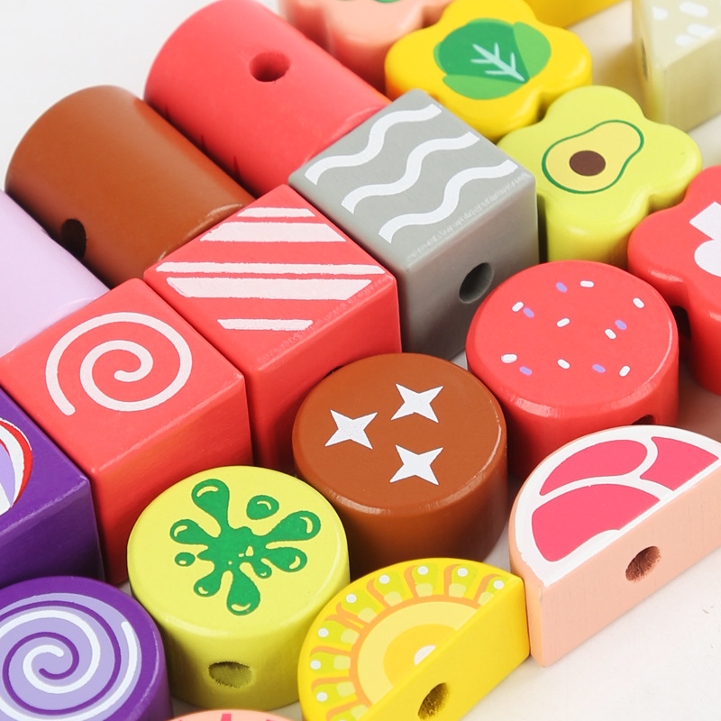 Children and Girls Play Home Simulation BBQ Barbecue Baby Educational Kitchen Kitchenware Wooden Barbecue Oven Toy Parent-Child