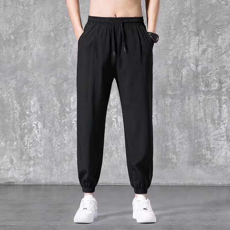 2026 Thin Summer Pants for Foreign Trade, Wide-Leg Loose Sports Pants for Men, Versatile Casual Long Pants, Men's Thin Style 2026 Thin Summer Pants for Foreign Trade, Wide-Leg Loose Sports Pants for Men, Versatile Casual Long Pants, Men's Thin Style