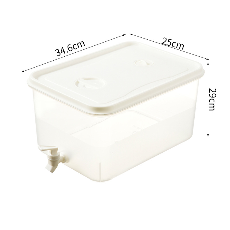 Refrigerador hogar hervidor de agua fría con grifo 3L capacidad limón fruta tetera bebida jugo tetera hervidor de agua fría