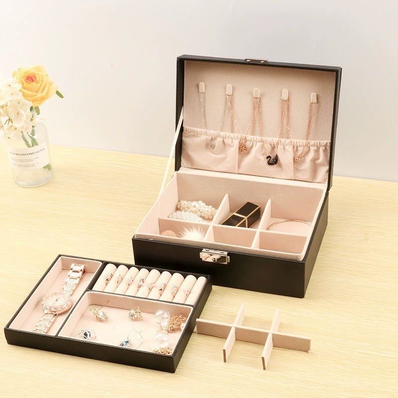 Capacious polyurethane storage system, bracelet, necklace and earrings, storage box
