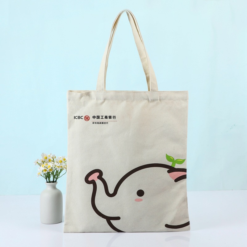 卡通可爱手提帆布袋可印logo帆布包棉布袋批发礼品购物袋