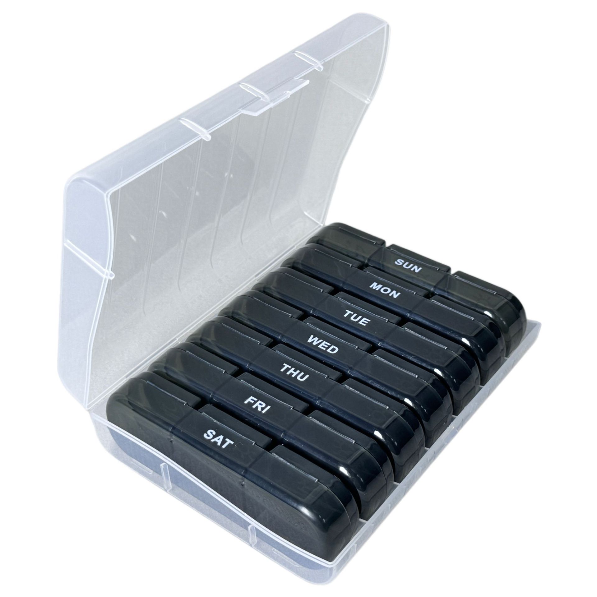 흰색과 검정색(투명 쉘 + 검정색 포장)