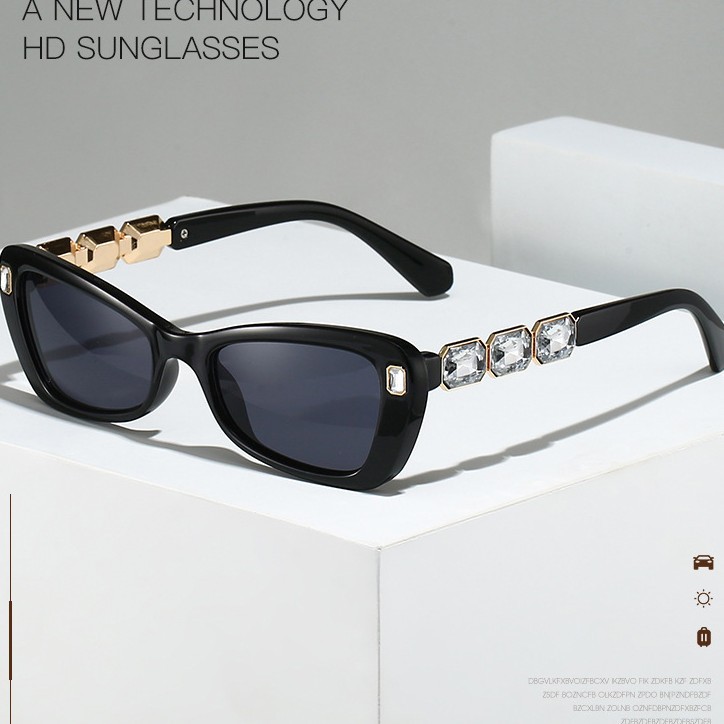 Millennial Style Y2K Sexy Pink Sunglasses Female Ins Street Photography Sunscreen Popular Glasses Disco Funny Diamond Sunglasses