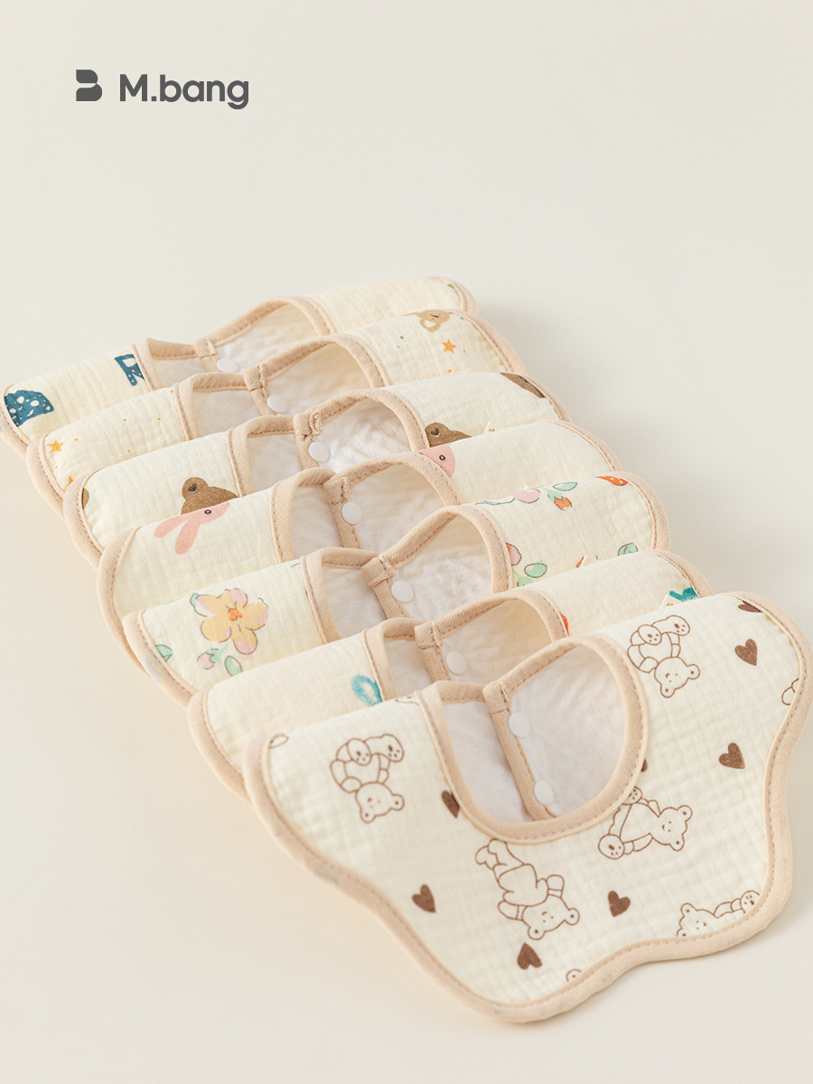 Babycity Toalla de saliva para niños Babero de pétalos de bebé Babero impermeable para recién nacidos PS24019