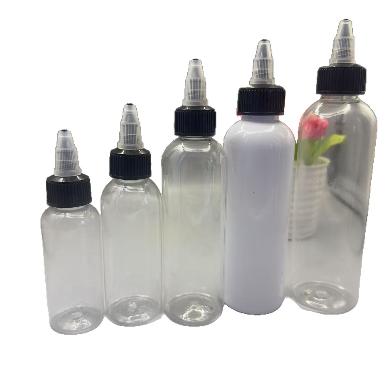 Fábrica al por mayor 60ml - 200ml botellas de punta de plástico botellas de tinta de pintura botellas de extrusión de gel botellas