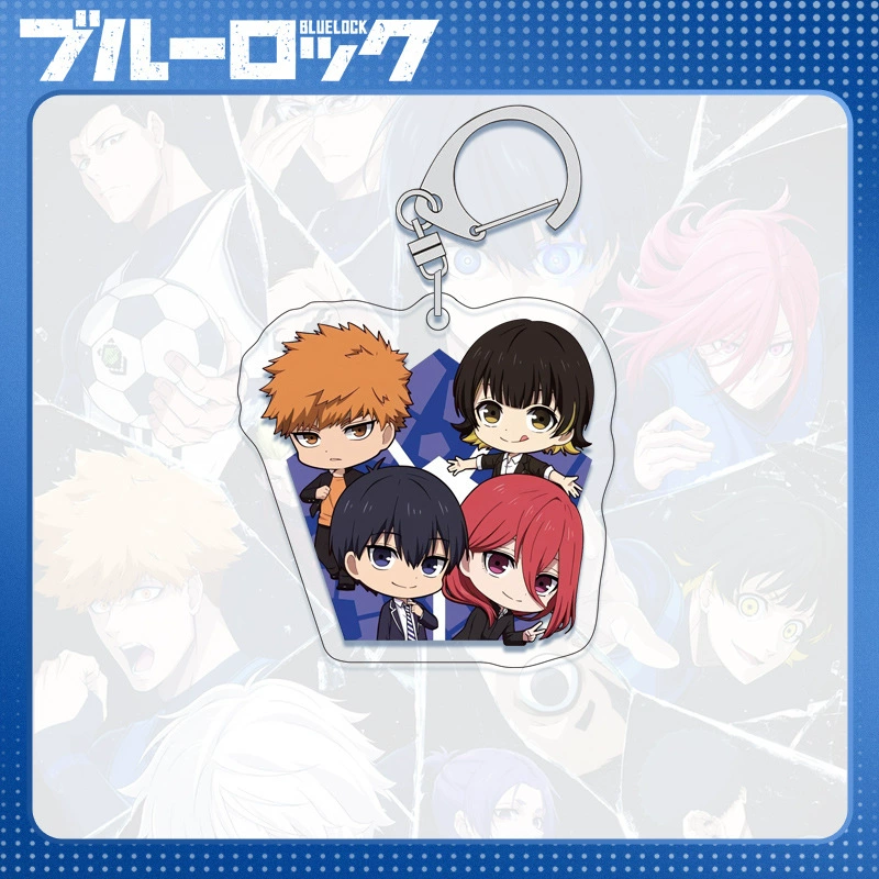 Acrylic Keychain (Blue Lock) Blue Prison Key Bin, double-sided 6 cm, D-system compatible