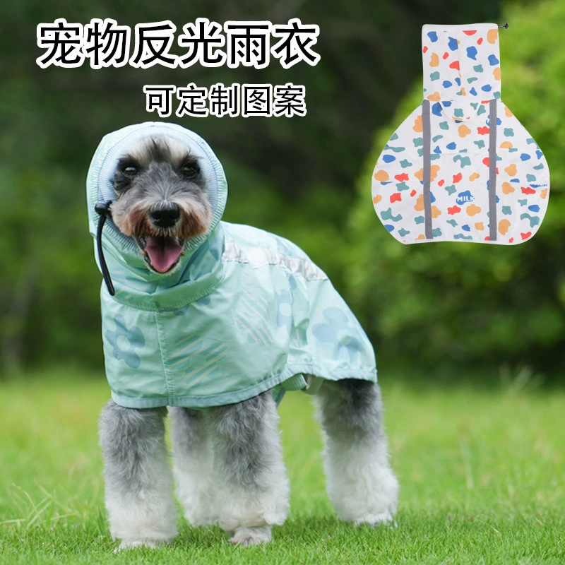 Товары для животных Собачий дождевик самоедский Теди Йоркша Коки Светоотражающие Водонепроницаемый Дождь Снегостойкий кот дождевой плащ