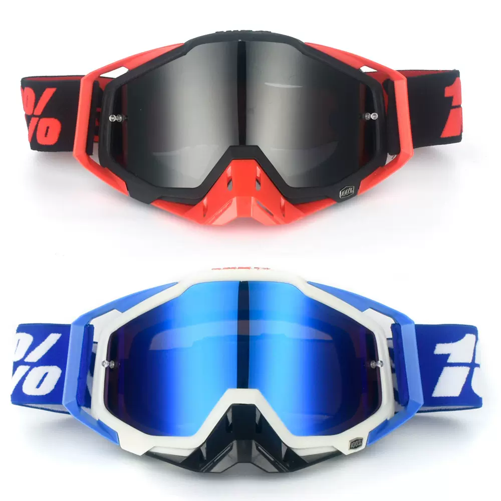 厂家PITSCOTTFOX 100%风镜摩托车越野头盔护目镜户外机车骑行眼镜