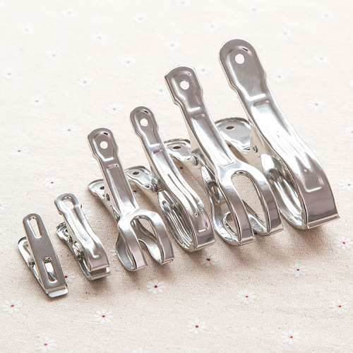 Large stainless steel clothes drying quilt clip clothes clip large fixed quilt clip windproof clip clothes hanger for home use