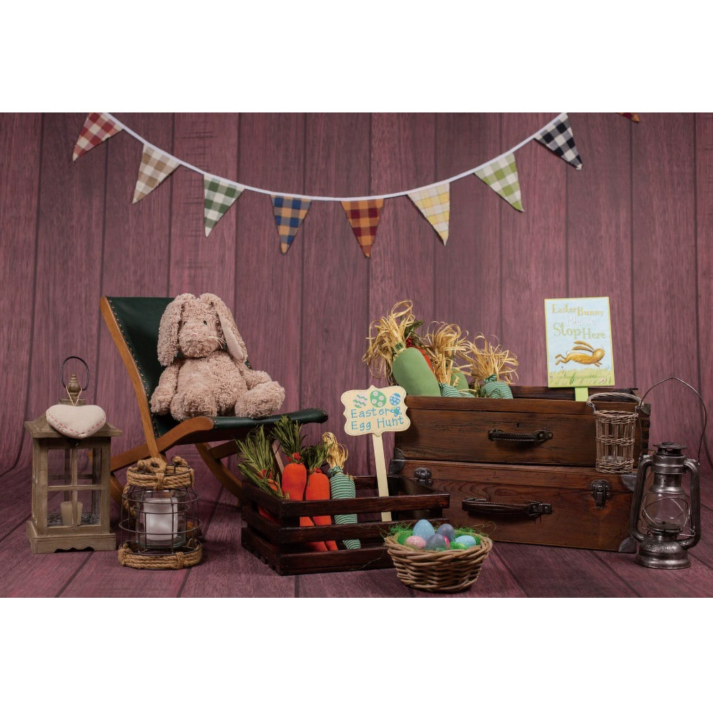 Easter Restaurant Rabbit Eaxia Room Orthopedine Event Party Photography Background Caps Cross -border props wholesale