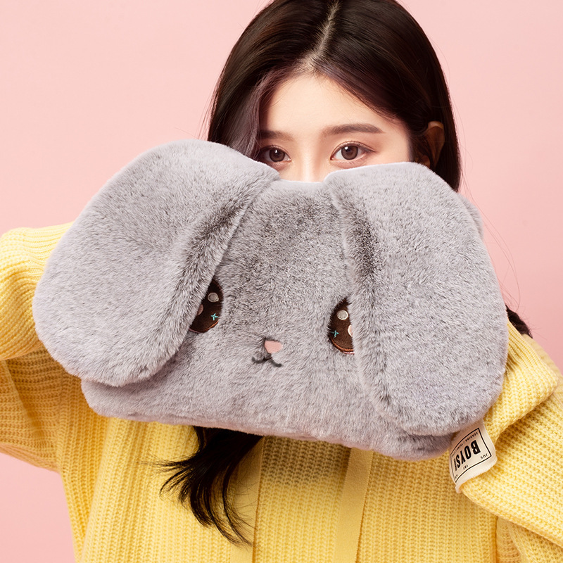 투톤 회색 토끼