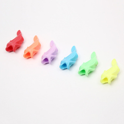 Kindergarten primary school students pencil holder children's stationery soft glue writing posture corrector correction pencil pen cover