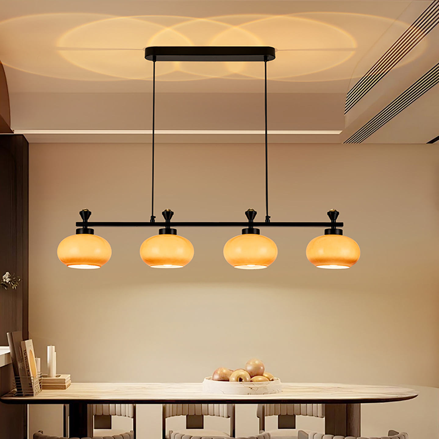 Nuevo estilo chino dormitorio candelabro retro americano minimalista creativo led lujoso lujoso alto sentido caqui libro lámpara de habitación L535
