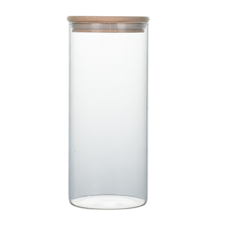 Comercio exterior alto borosilicato de vidrio sellado lata suministro spot cocina sellado lata de almacenamiento lata de té lata de vidrio al por mayor