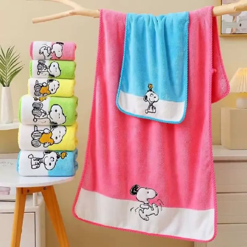 Snoopy, nuby, банное полотенце для домашнего использования, коралловый набор для мужчин и женщин для любимых, комплект из 3 предметов